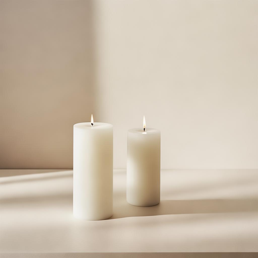 3 Inch Pillar Candles Bulk
