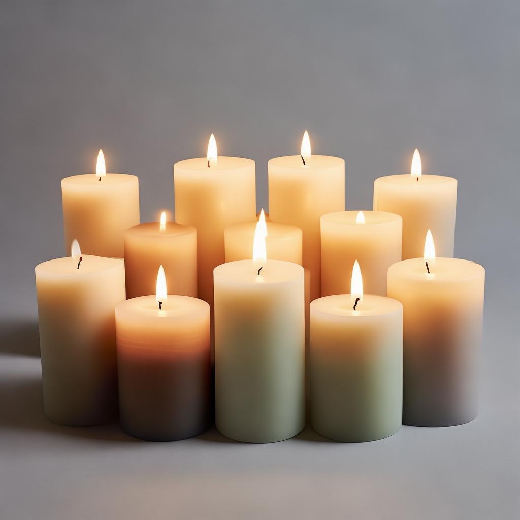 Pillar Candles Set Of 3