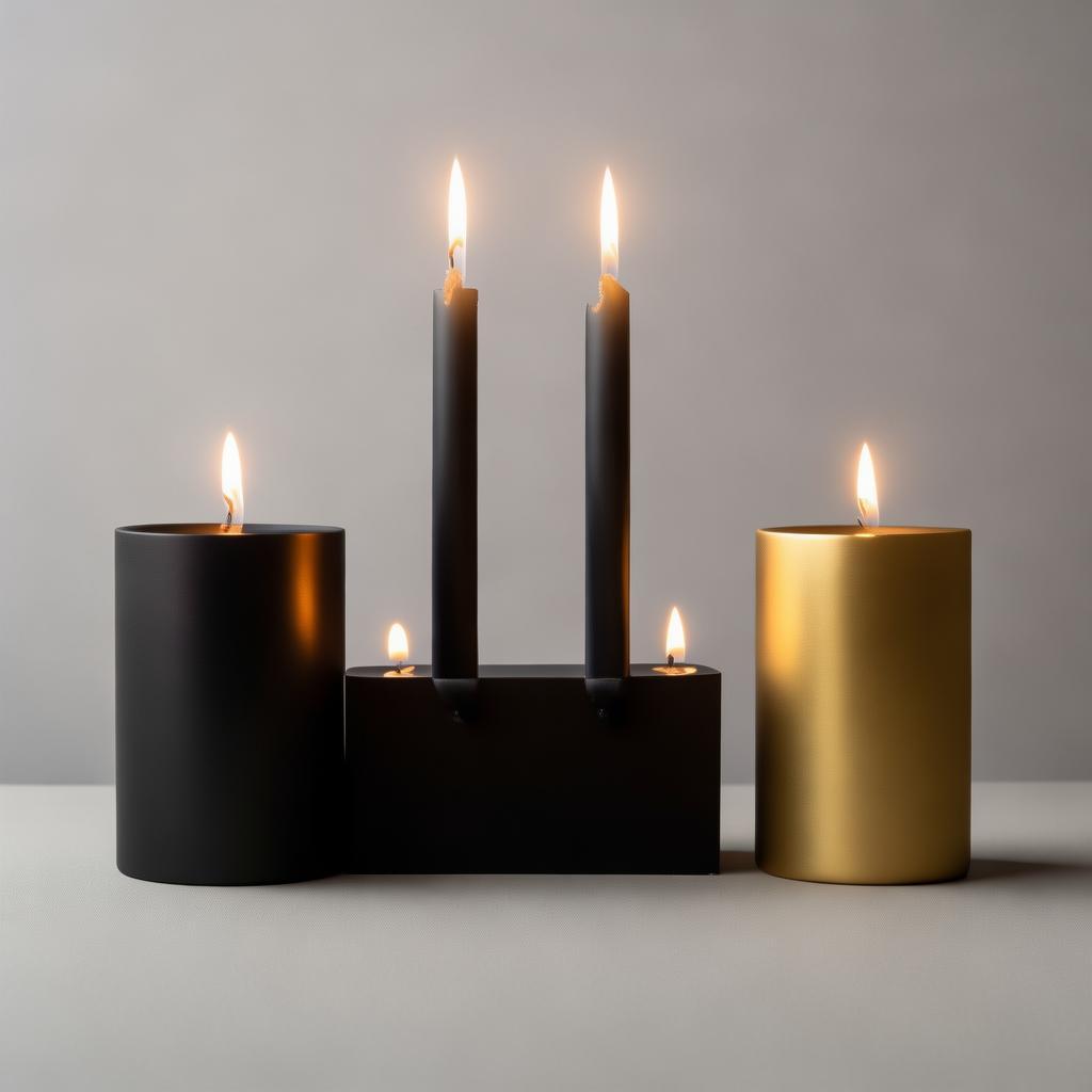 Red And Gold Candles