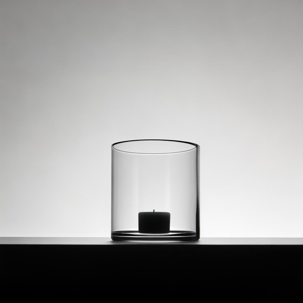 Candle Holder Crystal Glass