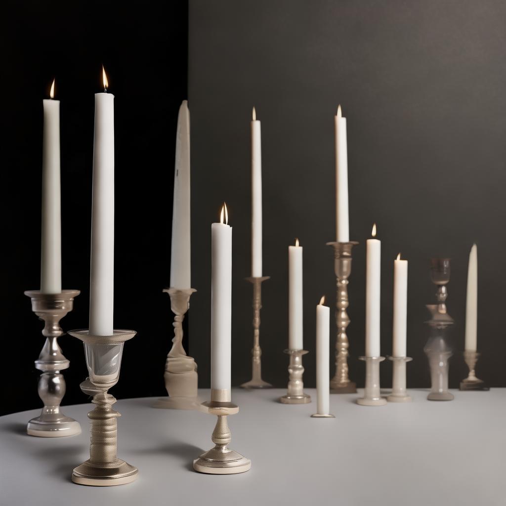 Pink Tapered Candles