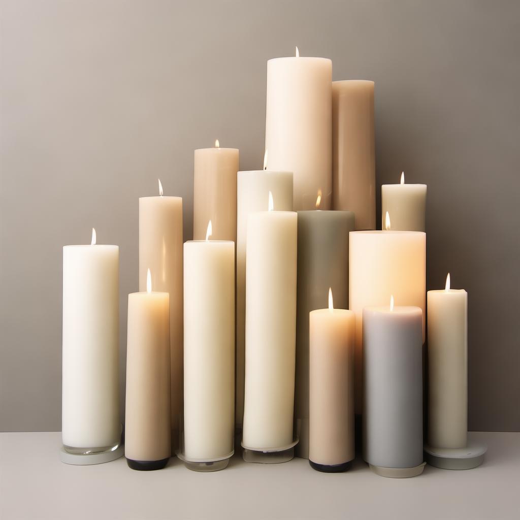 Tall Pillar Candle Holders Glass