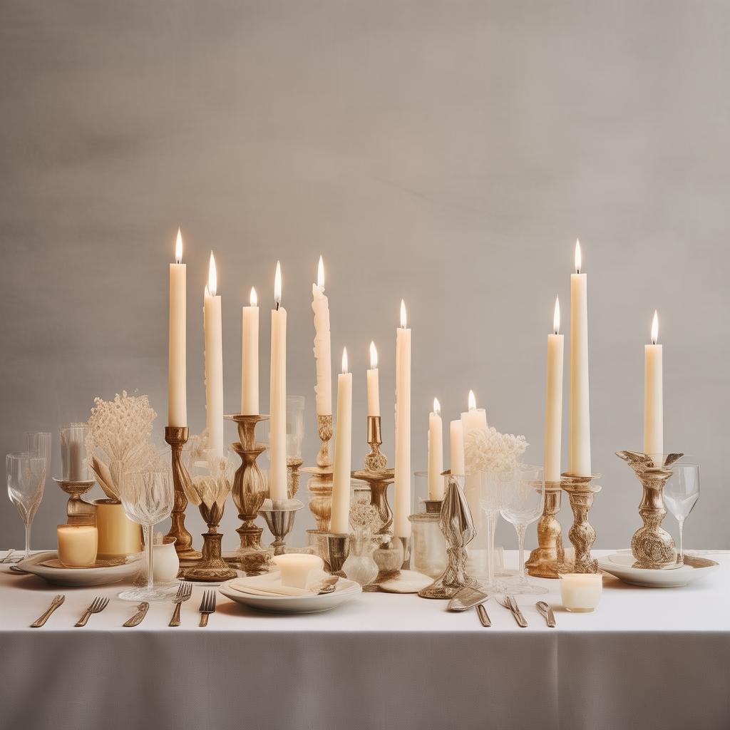 Pillar Candle Wedding Centerpieces