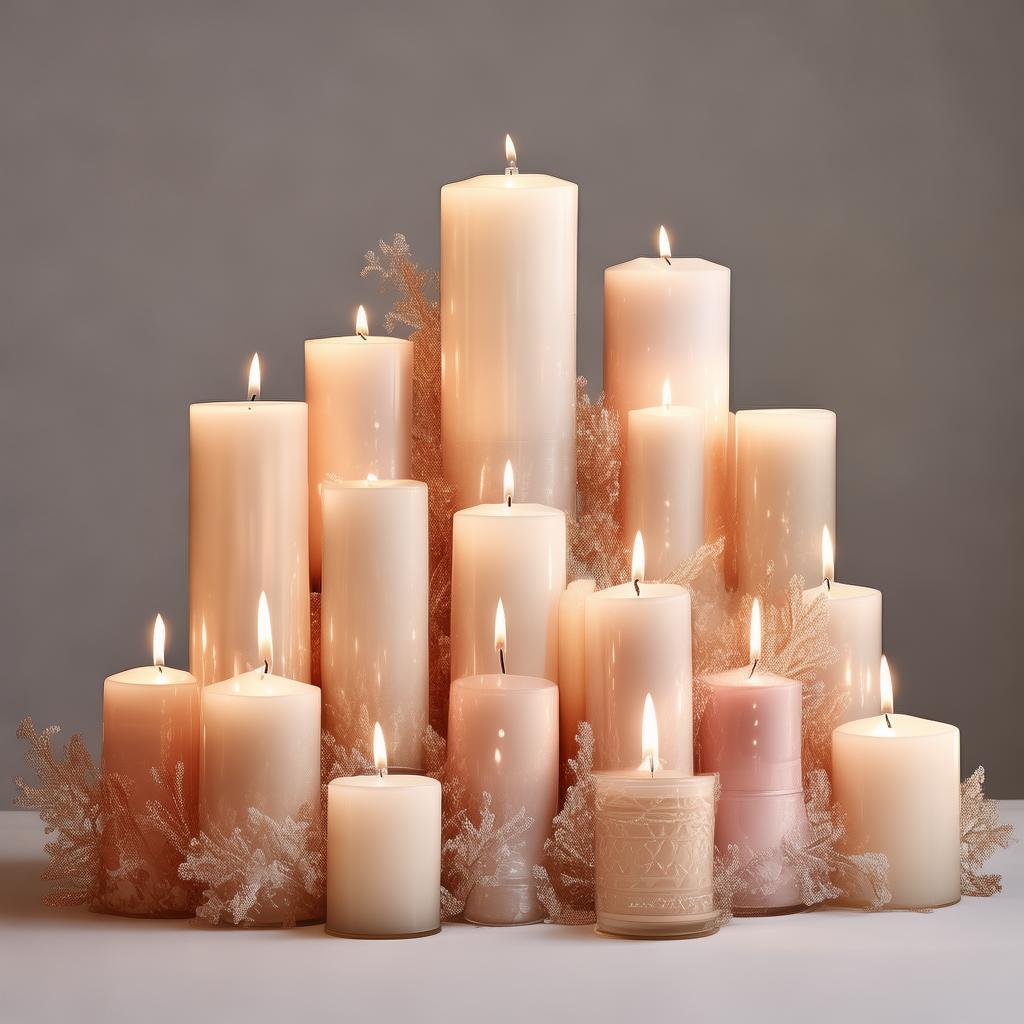 Simple Wedding Candle Centerpieces