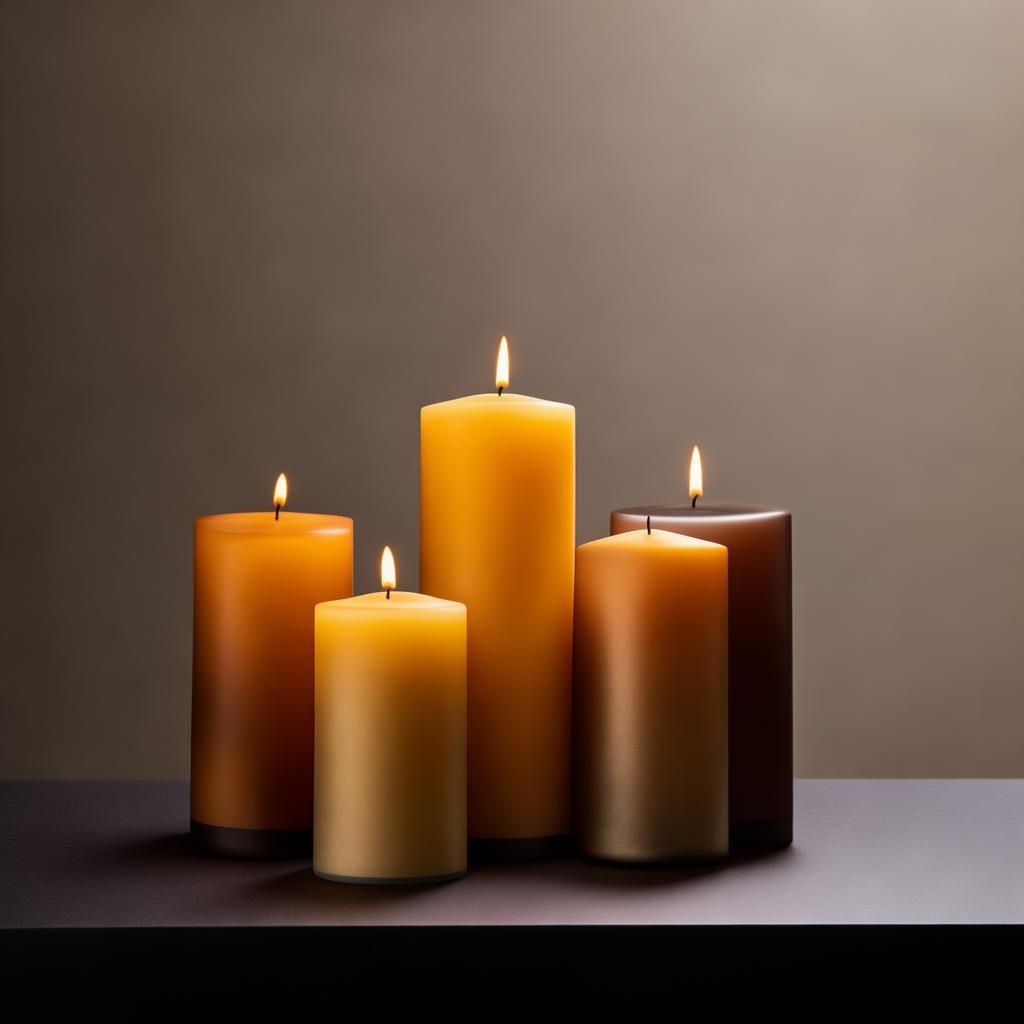 Gold Flameless Candles