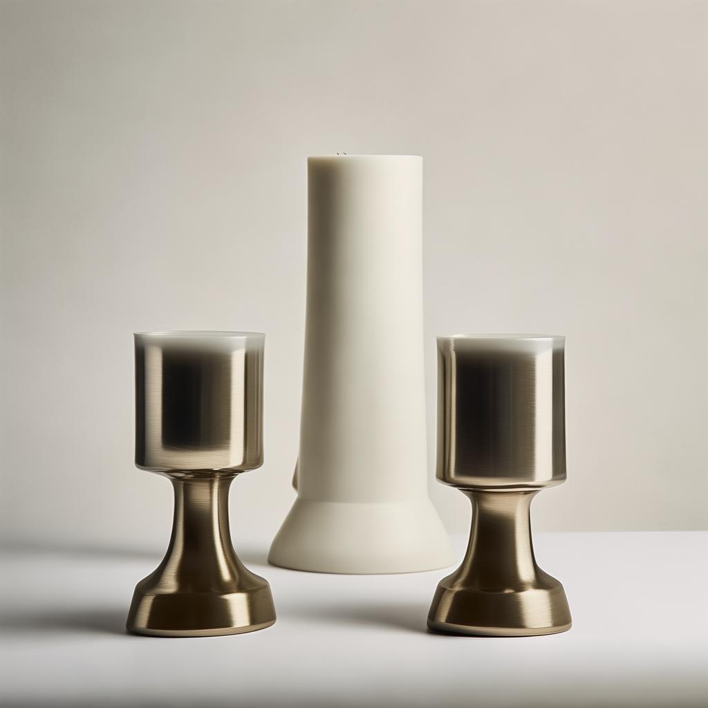 Hurricane Vases With Candles