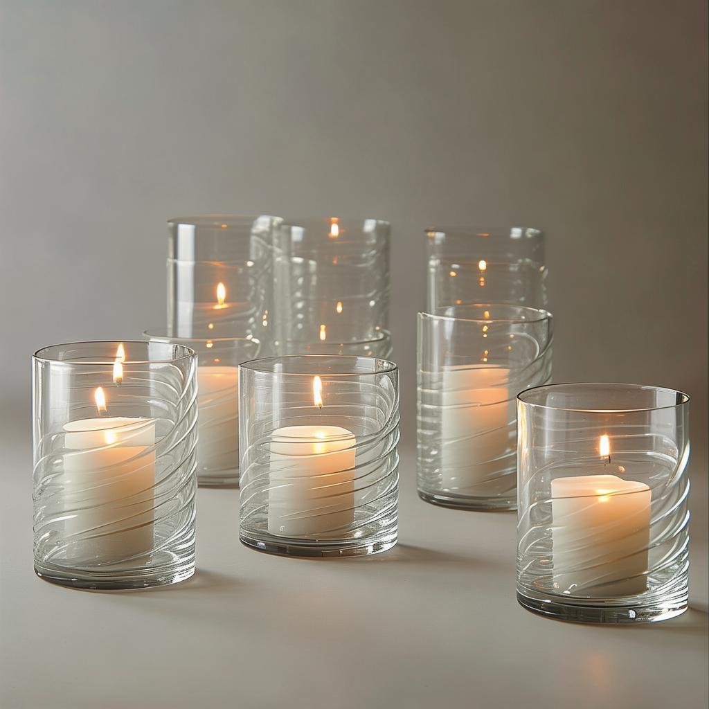Light Glass Candle Holder