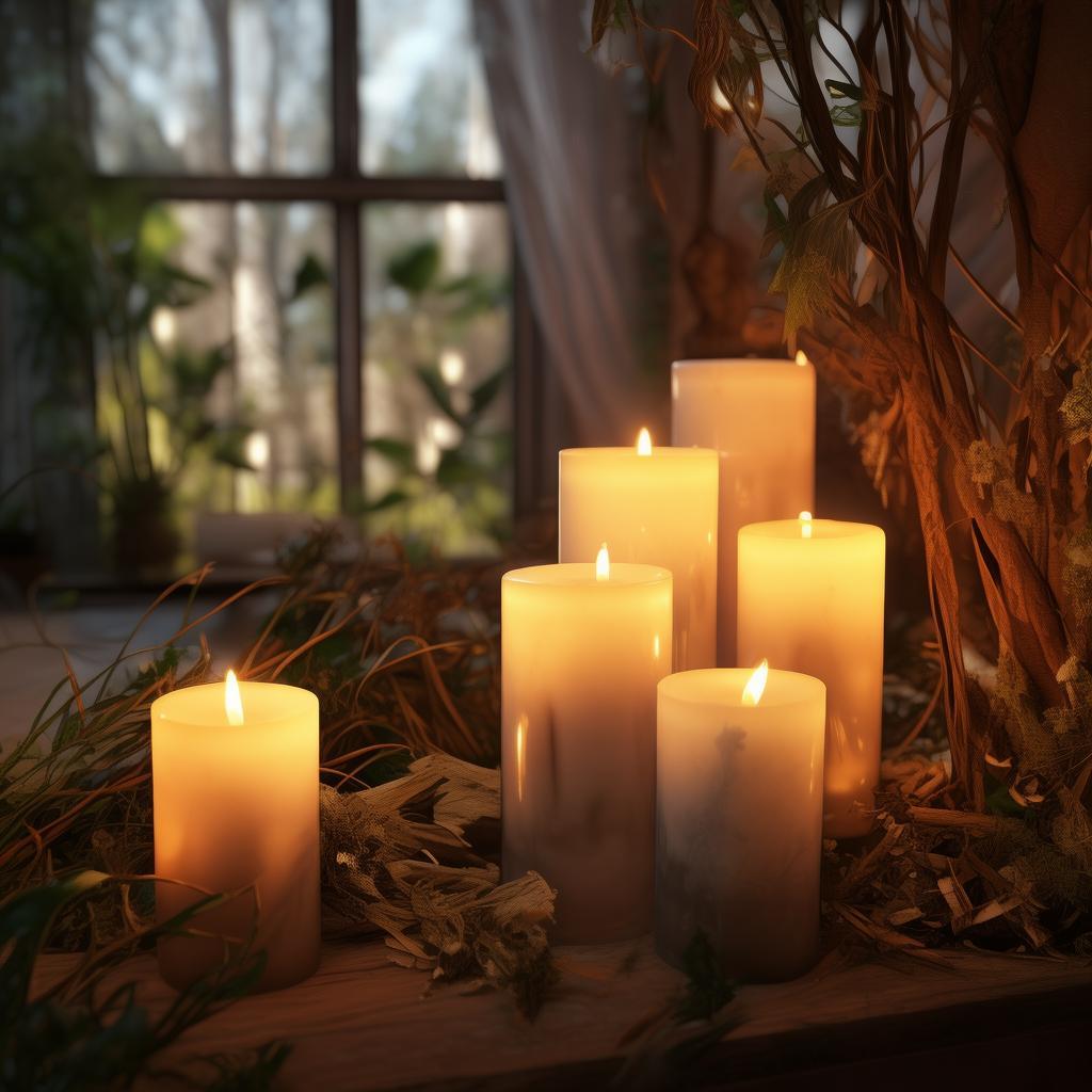 Orange Tea Light Candles