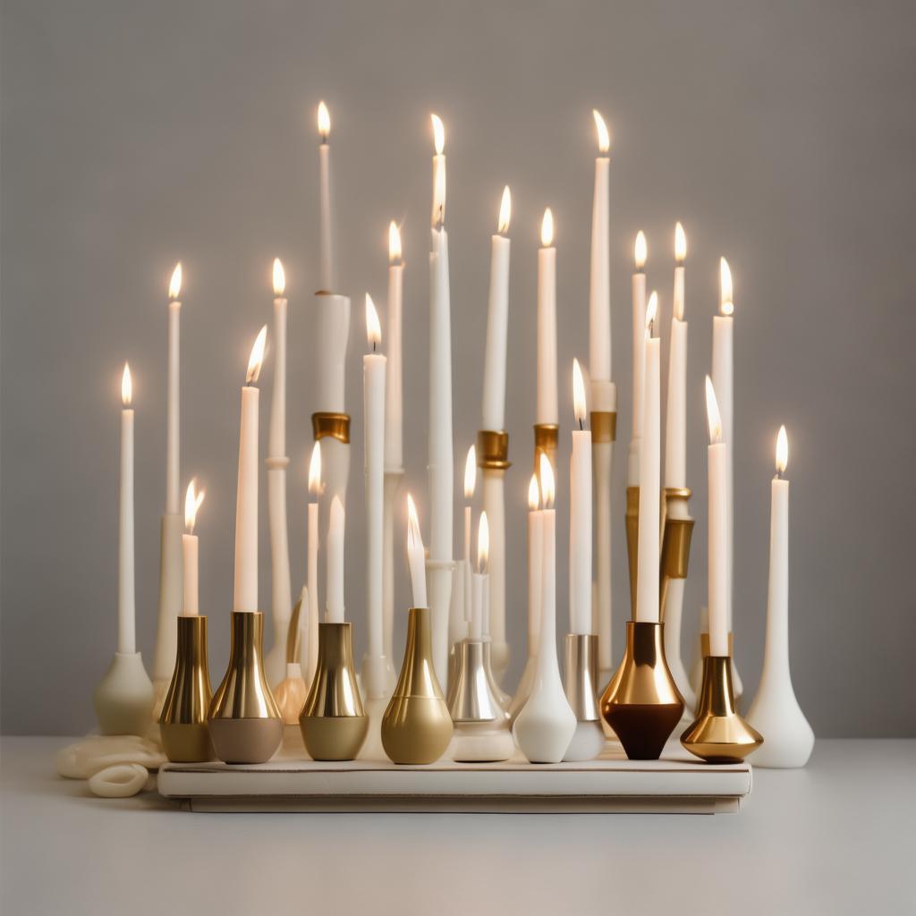 Wood Tapered Candle Holder