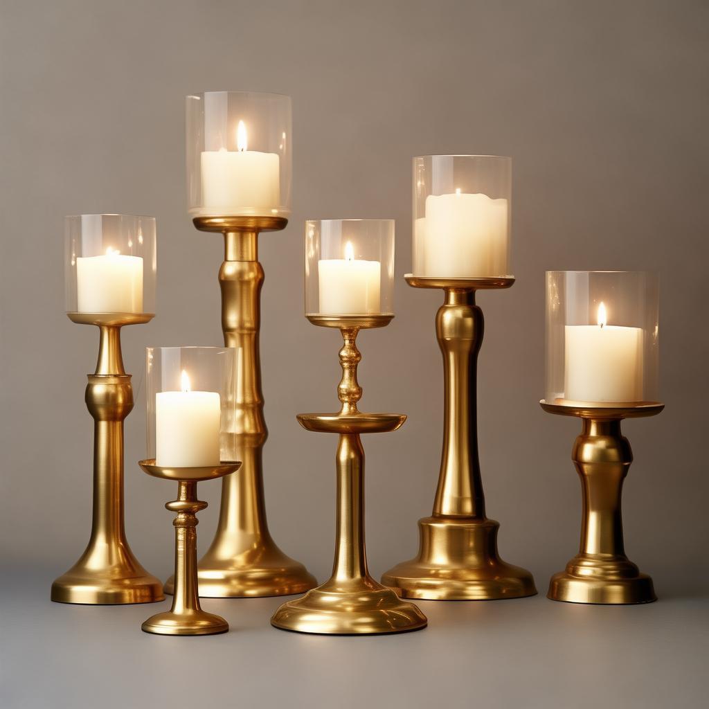 Wooden Pillar Candle Holder