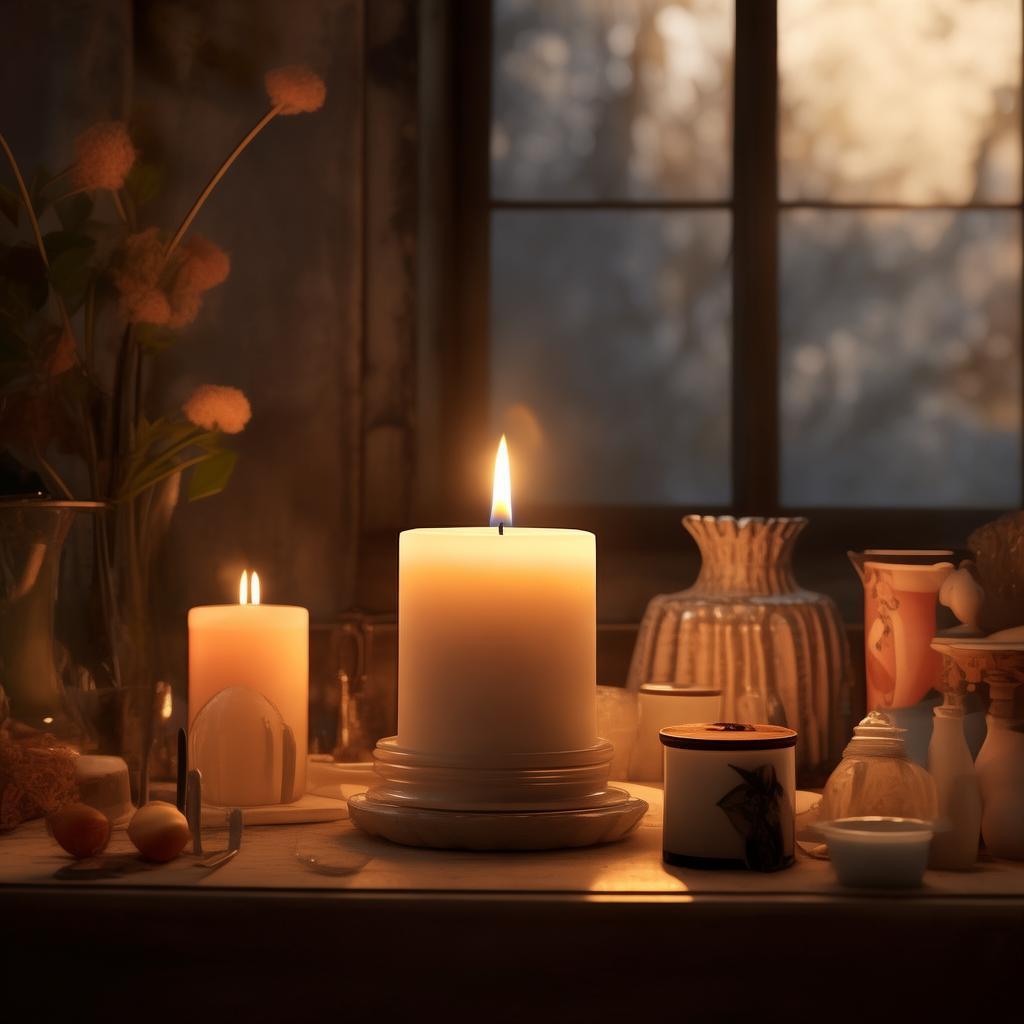 White Pillar Candle Holders