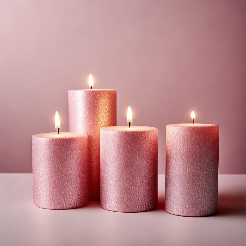 Led Pink Candles