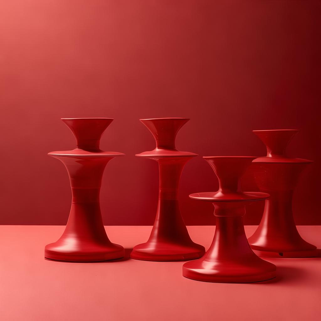 Wood Turned Candlestick Holders