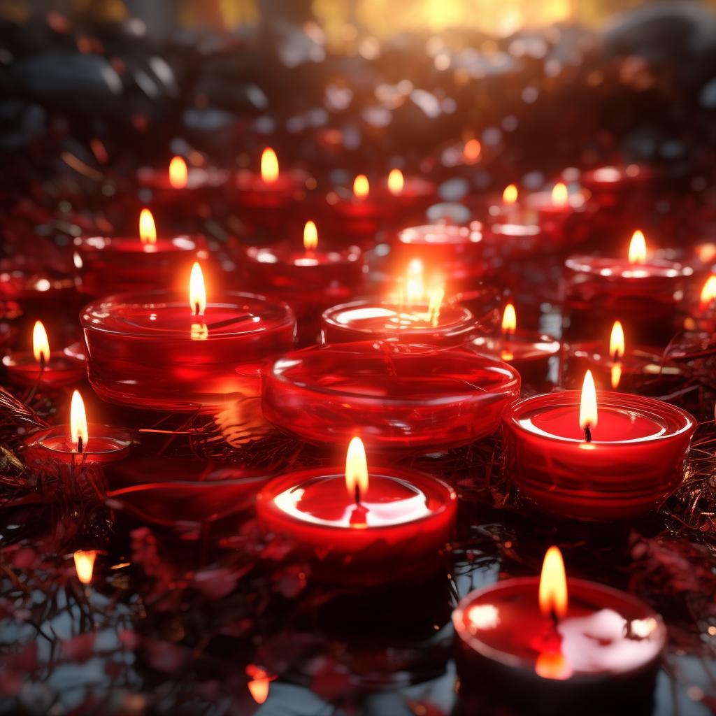 Pink Floating Candles