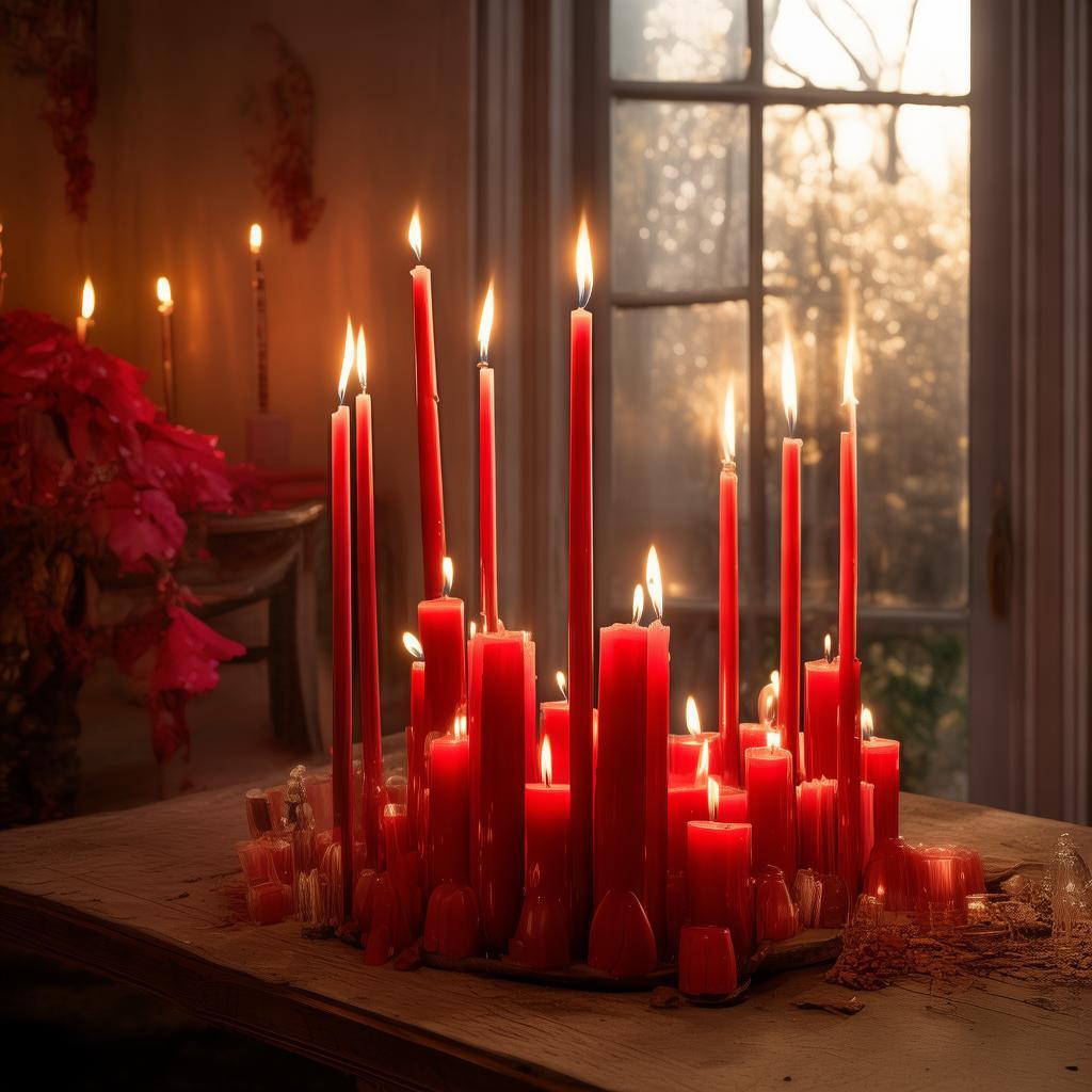 Pink Sparkly Candles