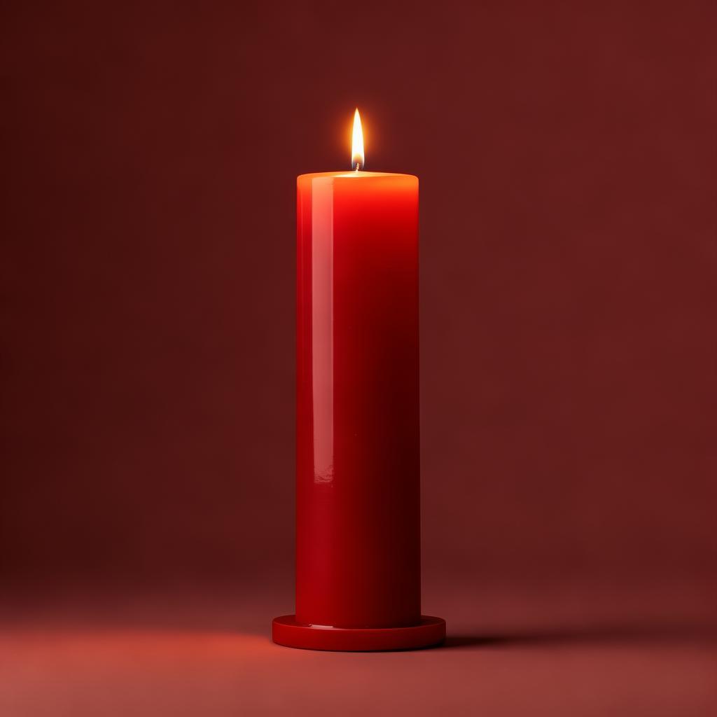 Red Big Candles