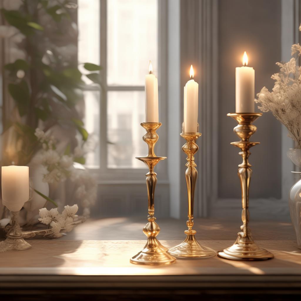 Wood Turned Candlestick Holders