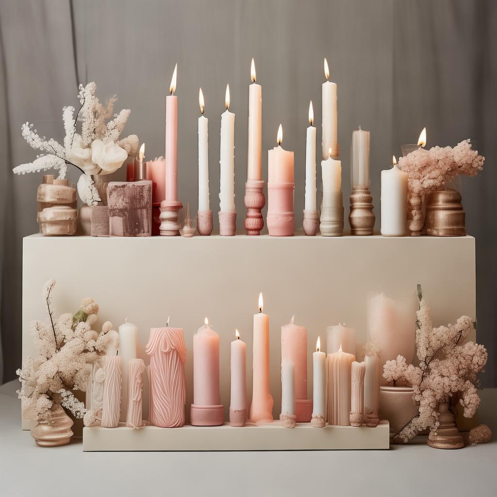Wedding Reception Candle Centerpieces