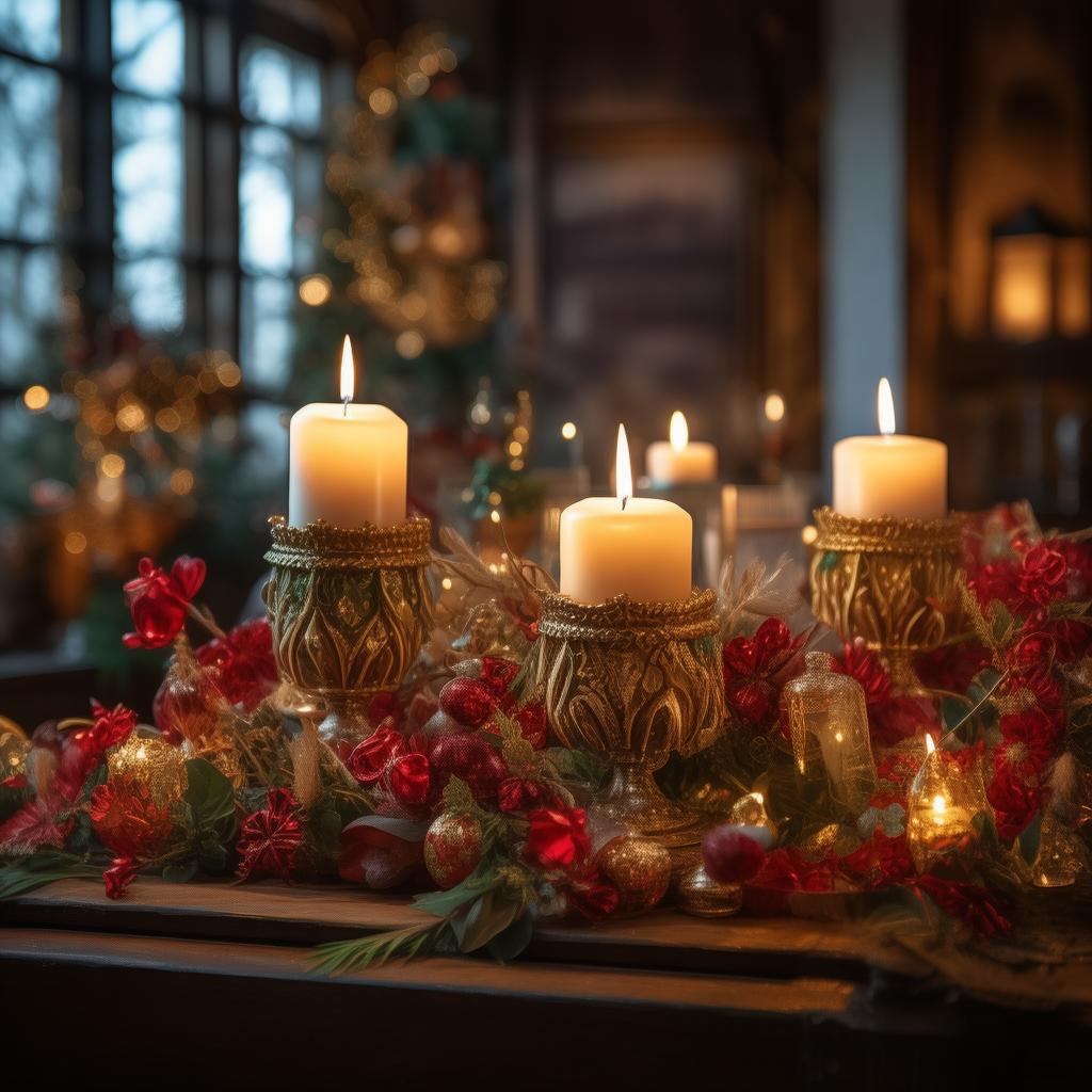 Decorative Christmas Candle