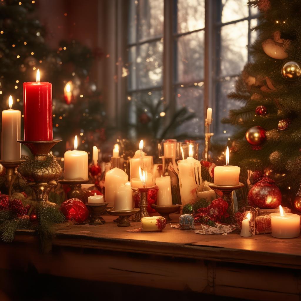 Decorative Christmas Candle